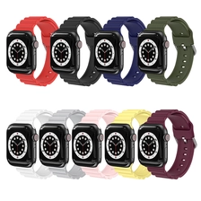 porcelana CBIW281 Pulsera de silicona de lujo de la correa de silicona para el reloj de Apple AppleWatch fabricante