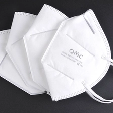 ประเทศจีน CE certification Anti virus white nonwoven recyclable kn95 face mask ผู้ผลิต