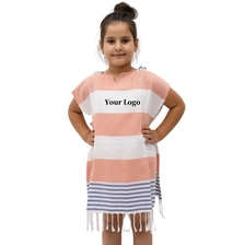 Cina 100% Turkish Cotton Custom Logo Surf Microfiber Hooded Poncho Beach Towels for Kids produttore
