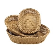 China Graceful Washable PP Rattan Oval Bread Basket---TSPP-02 manufacturer