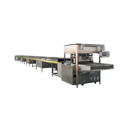 Chine Hot sale chocolate enrober production line/chocolate coating machine for sale/chocolate cake enrobing machine fabricant