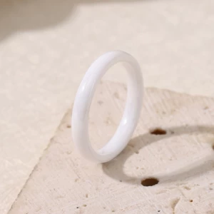 China Hot Sale Very Favorable Price 4mm High Quality Ceramic Wedding Bands Black Ceramic Ring White Ceramic Ring Pink Ceramic Ring China Factory manufacturer