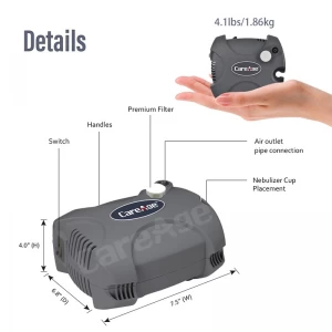  Nebulizador portátil para adultos y niños, proveedor de nebulizador, compresor para asma 