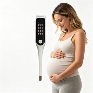 الصين Bluetooth LED Large Screen Basal Body Thermometer Waterproof Electronic Ovulation Thermometers High Precision Type-C Charging - COPY - 2jj2oq الصانع