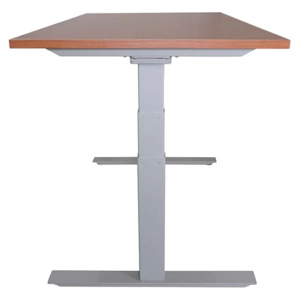 Çin Adjustable Height Standing Desk with Electric Push Button Black Base, 24‘’-50‘’Height Range üretici firma