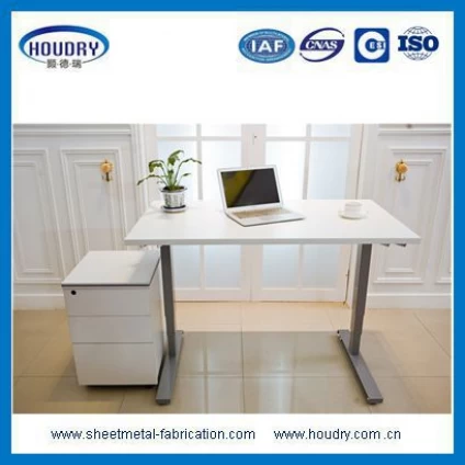 中国 Height Adjustable Mobile Laptop Computer Desk with Black Top メーカー