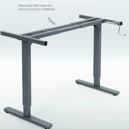 Çin High Quality Electric Height Adjustable Customized Crank Standing Desk üretici firma