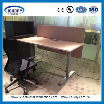 Çin Modern office furniture electric standing desk with metal frame üretici firma