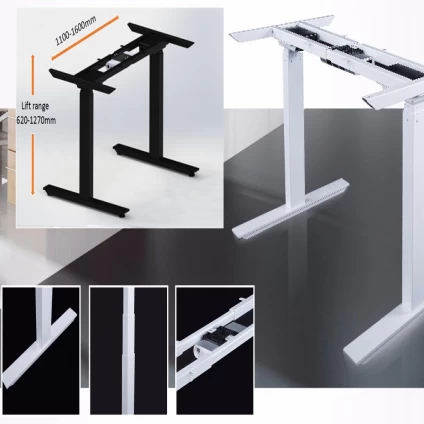 Chine Passed CE&UL Certified electric sit to stand desk standing desks fabricant