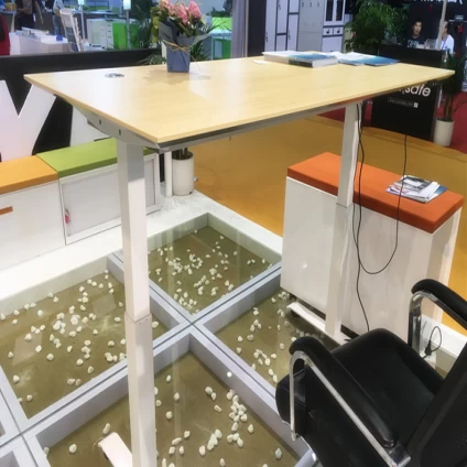 China cheaper office furniture desks electric height adjustable standing desk fabricante