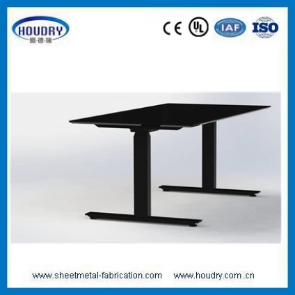 China height adjustable computer desk with Spray standing office fabricante