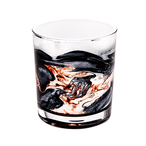 China Newly design luxury colorful painting effect on 300ml glass candle jars in bulk manufacturer