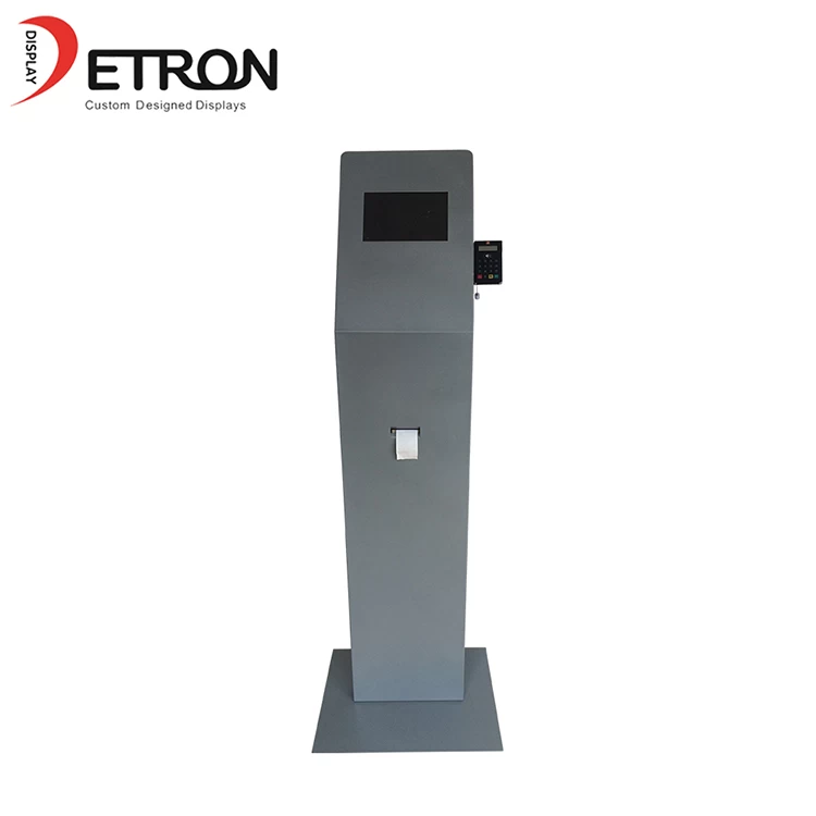 China 2019 New custom metal flooring pos machine display rack with lcd screen manufacturer