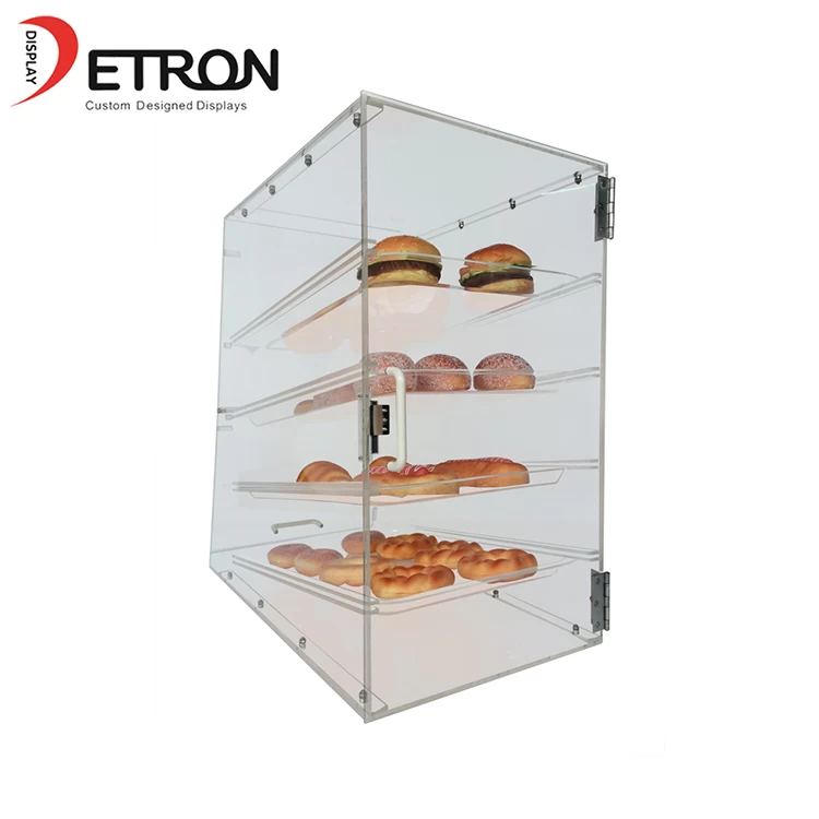 中国 4层OEM / ODM台面透明丙烯酸面包糕点展示架 制造商