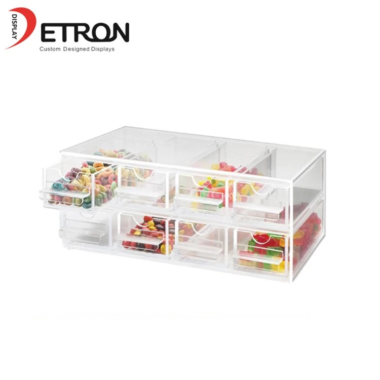 China China made 2 tier acrylic candy dispenser transparent acrylic candy display case manufacturer