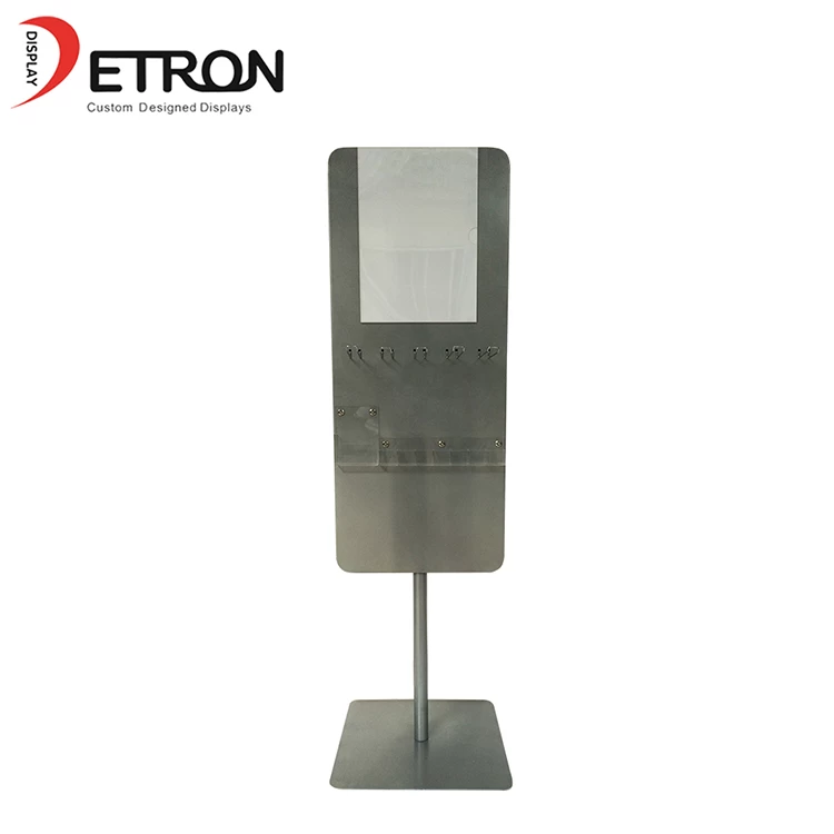 China China fabricante personalizado de metal piso celular acessório display rack com gancho fabricante