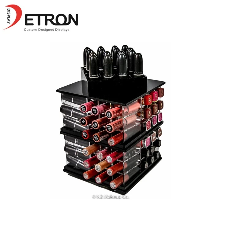 China China suppliers lipstick rotating display stand cosmetic countertop display acrylic case manufacturer