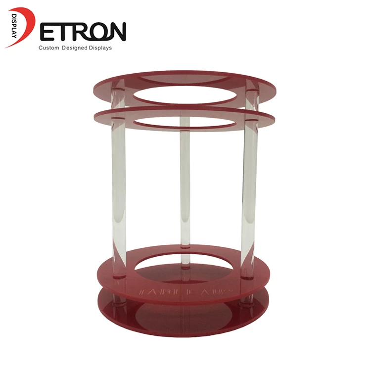 China Custom Design countertop red acrylic speaker display stand manufacturer