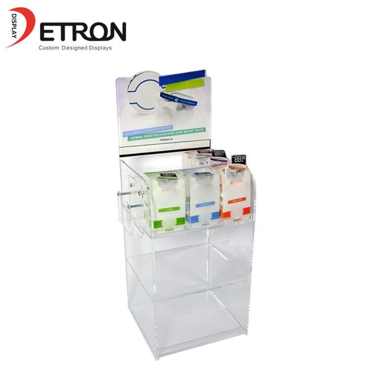 China Custom acrylic cigarette display case acrylic countertop display stand china made manufacturer