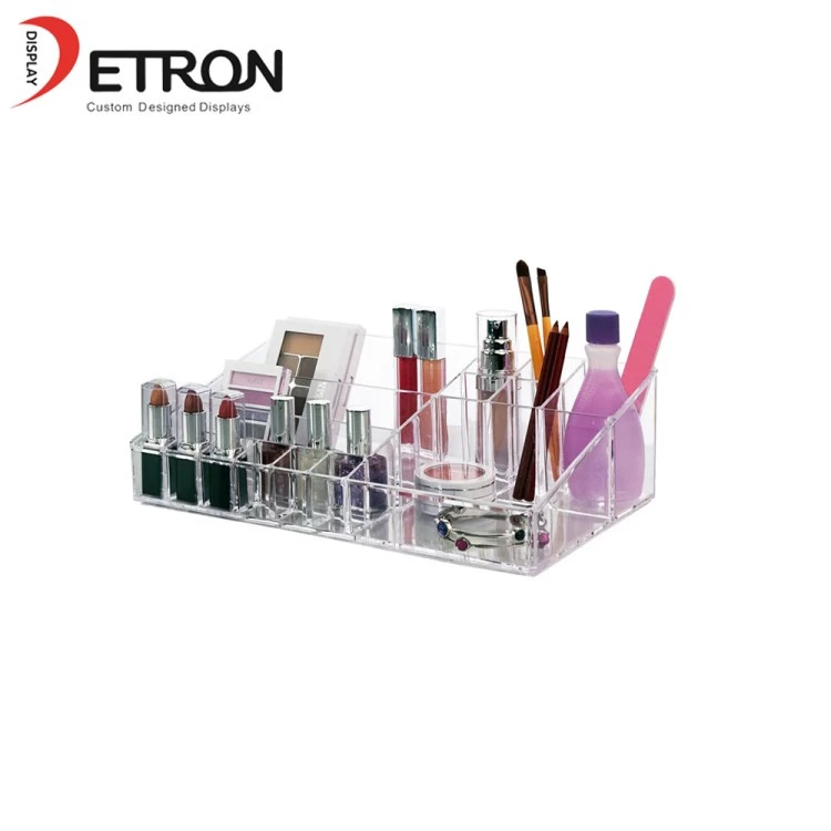 China Custom pop acrylic makeup display case acrylic countertop makeup clear acrylic stand china made manufacturer
