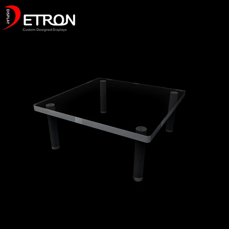 China Customized 4 foot clear acrylic display table for toy manufacturer