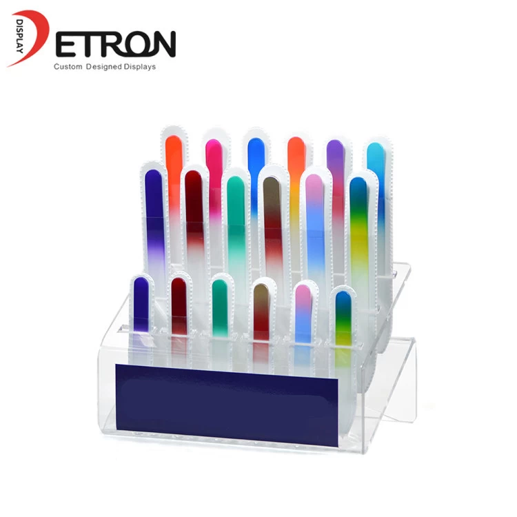 China Double Layer Acrylic Nail Polish Lipstick Tabletop Display Stand China Supplier manufacturer