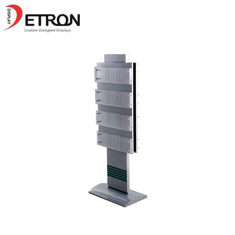 China Double sided flooring metal postcard display fixture for post office manufacturer