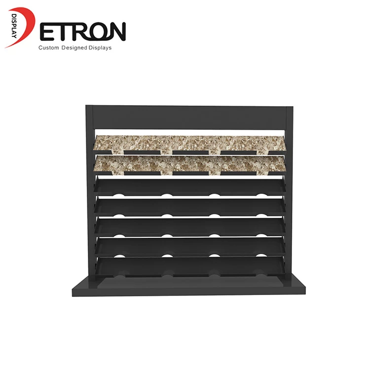 China Durable flooring metal multilayer display fixture for marble manufacturer