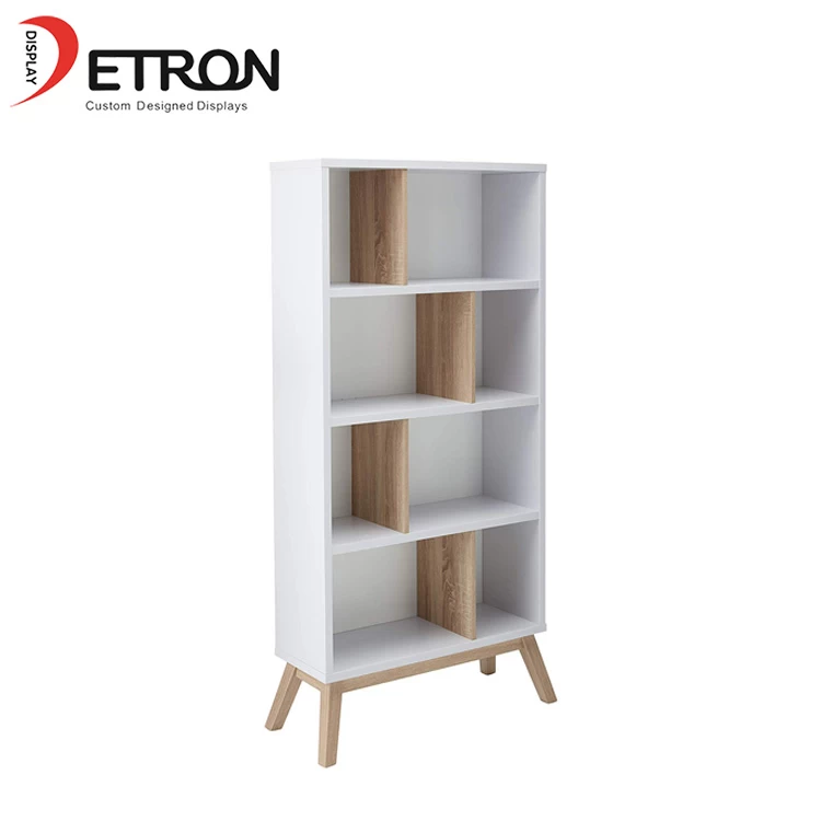 China Household 4 tiers flooring wooden display cabinet for living room manufacturer