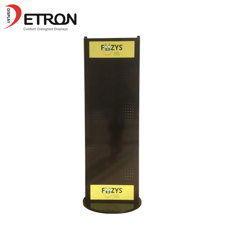 China Metal double sided rotating pegboard display stand for retail shop manufacturer
