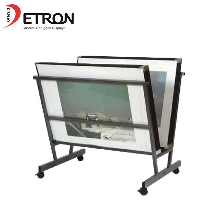 China Metal painting flooring art exhibition display stand for art painting manufacturer
