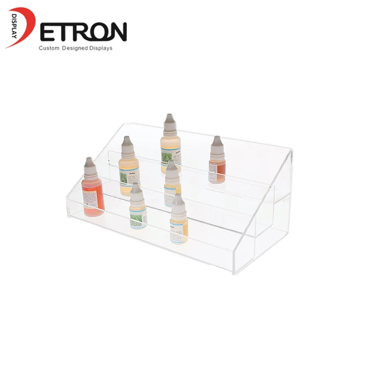 China New Design e-cigarette bottle display holder acrylic liquor bottle display china made manufacturer