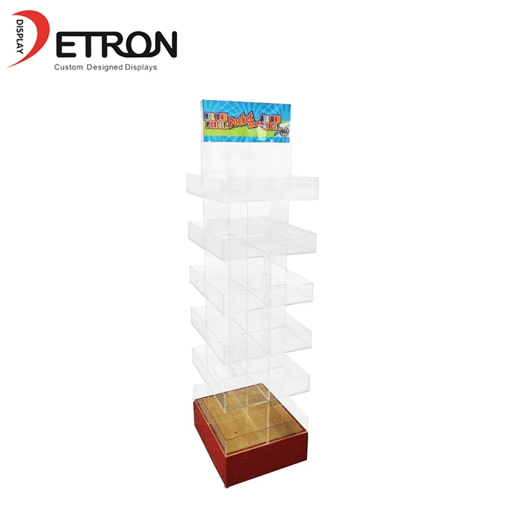 China Supermarket OEM custom flooring clear acrylic toy display stand manufacturer