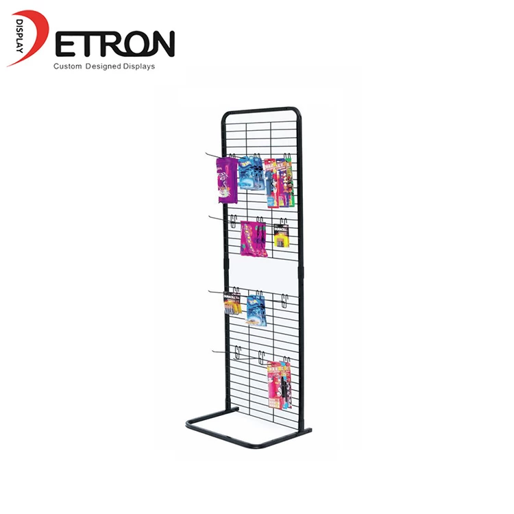 China Supermarket metal grid battery display fixture with hook manufacturer