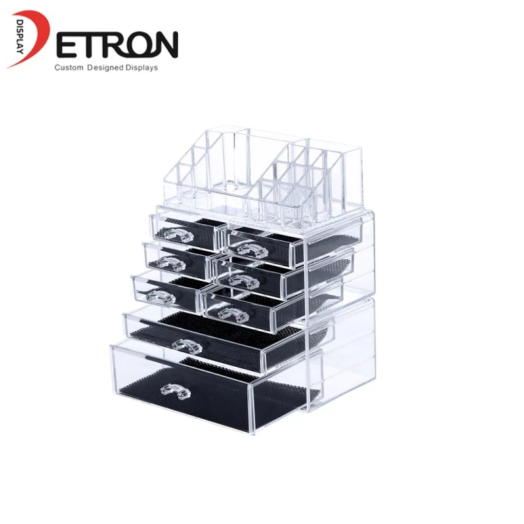 China Supermarket nail polish display case acrylic cosmetic display stand manufacturer