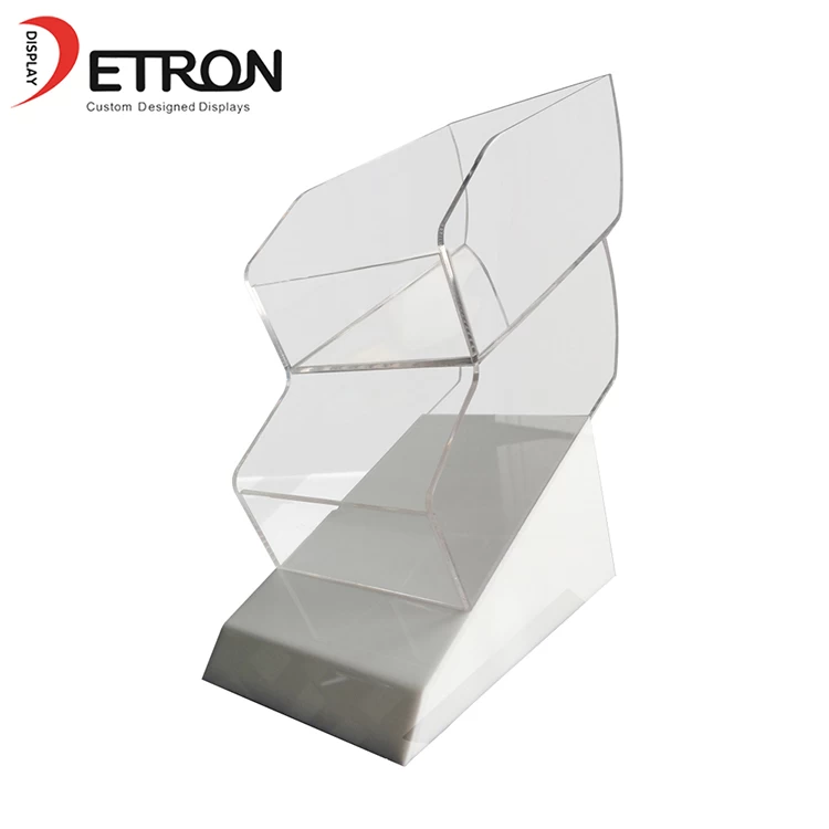 China Supermarket retail OEM customized clear acrylic countertop chewing gum display stand manufacturer