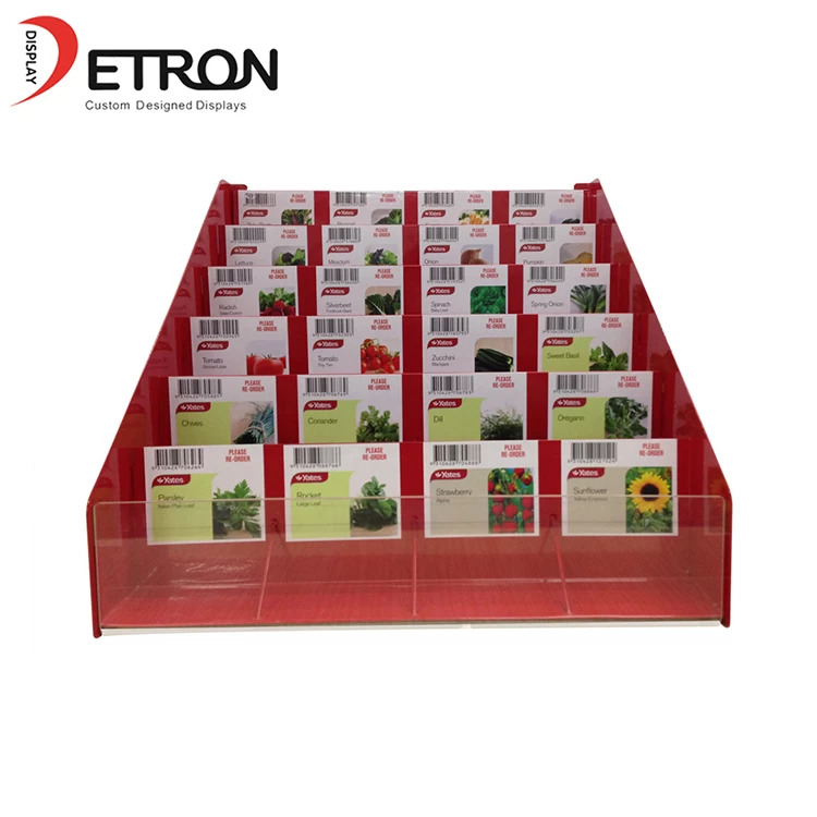 China Supermarket retail countertop custom metal seeds goods display stand manufacturer