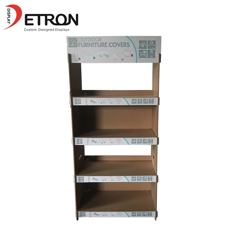 China Supermarket retail shop product custom wood floor display stand manufacturer