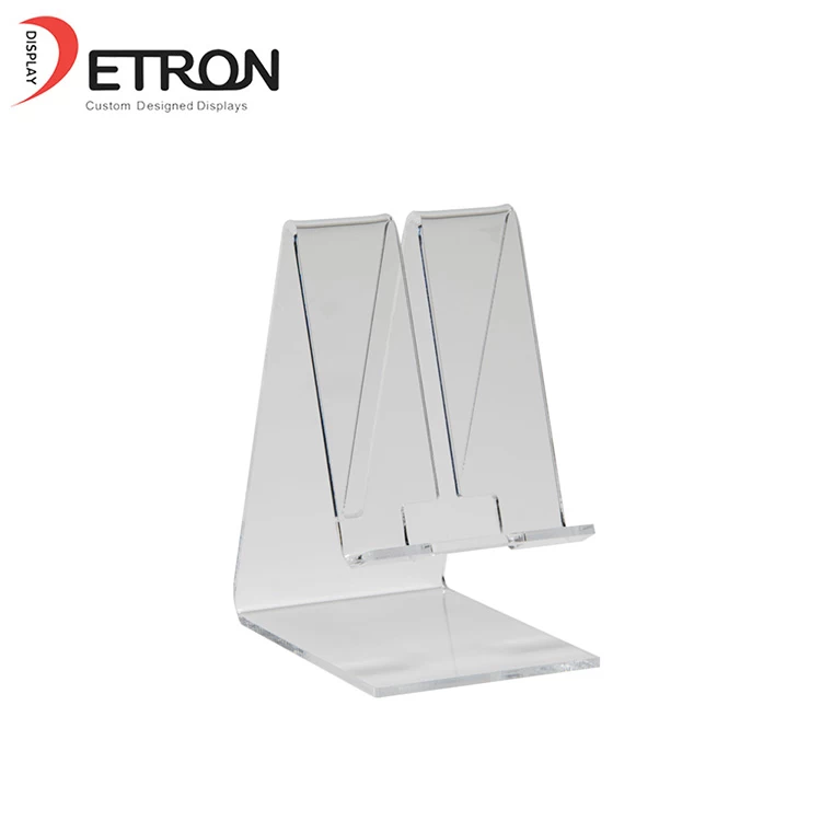 China Wholesale countertop L shaped clear acrylic display holder for phone manufacturer
