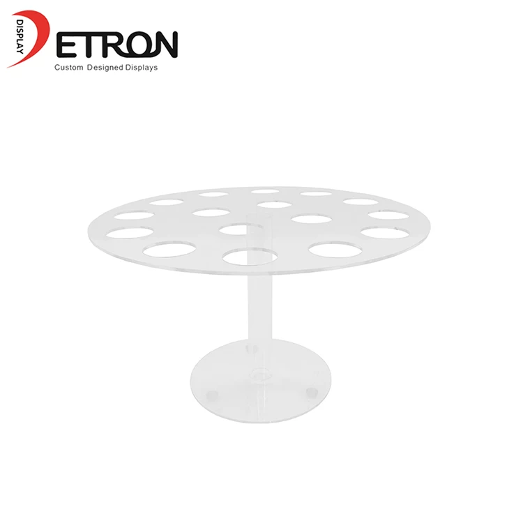 China Wholesale customized OEM round clear acrylic ice cream cone display stand manufacturer