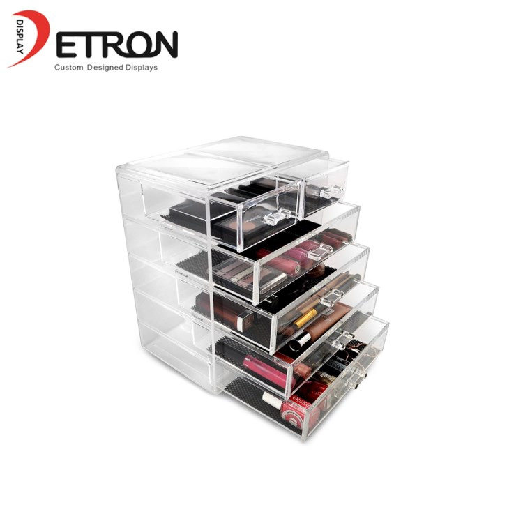 China China Supplier Acrylic Cosmetic Display Holder Acrylic Light Acrylic Nail Display Rack manufacturer