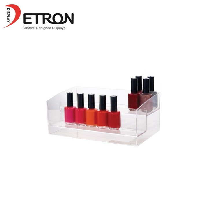China Custom acrylic cosmetic display case acrylic nail polish display stand china made manufacturer