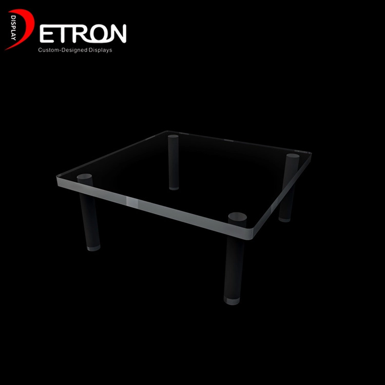 China Aangepaste 4 voet heldere acryl display tafel voor speelgoed fabrikant