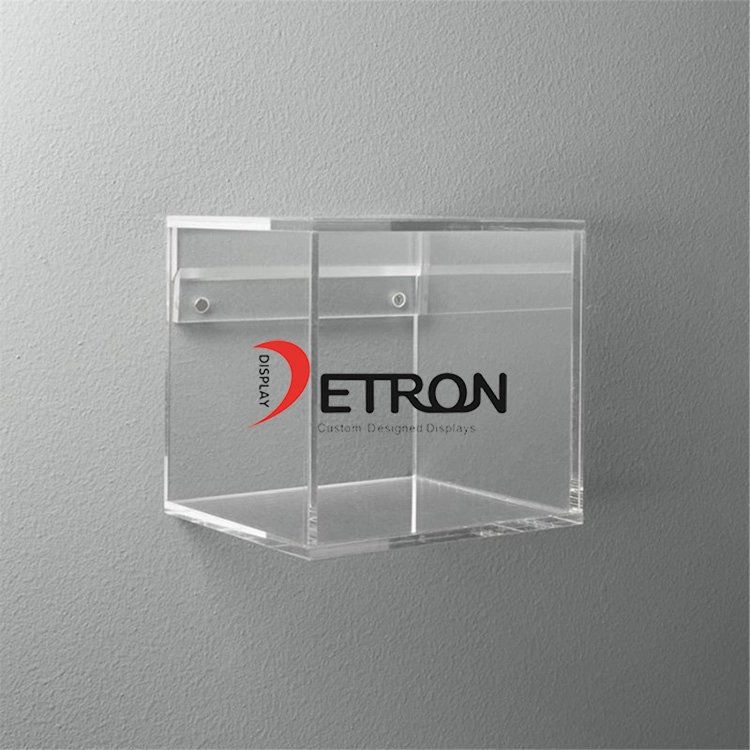 China Customized multipurpose acrylic cube wall display shelves manufacturer