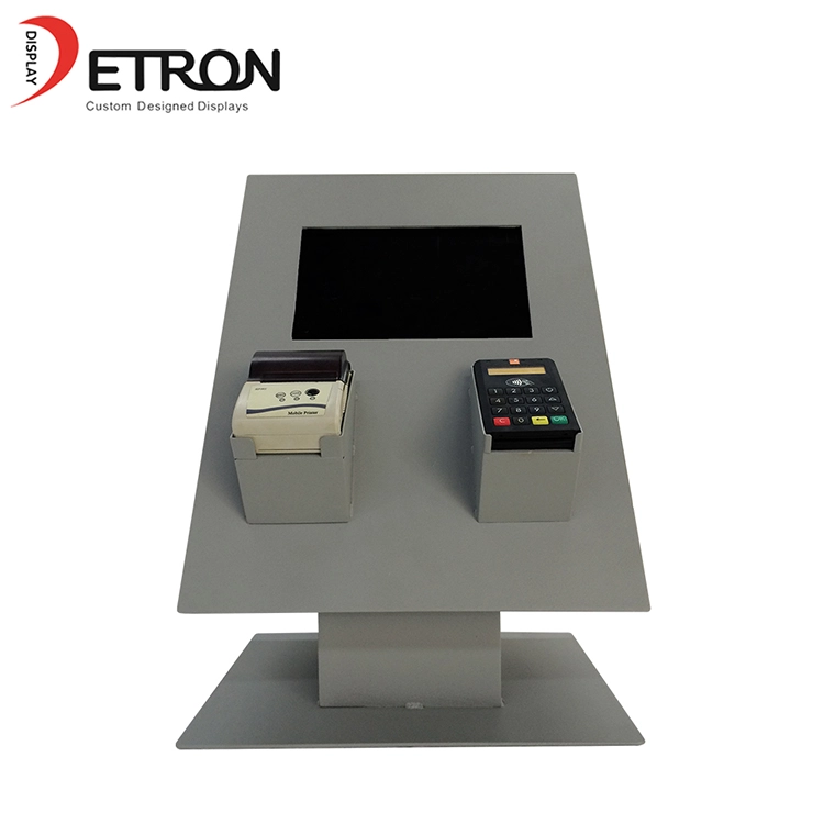 Chine Présentoir de machine pos personnalisé en métal durable sur le comptoir avec écran lcd fabricant