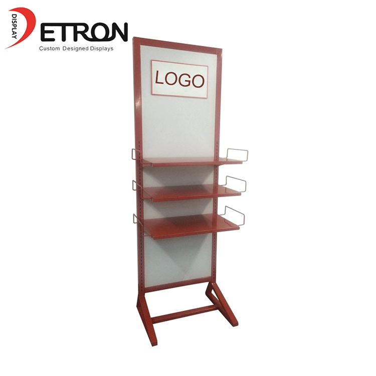 China Suporte de metal de pegboard de mercearia de piso personalizado durável fabricante