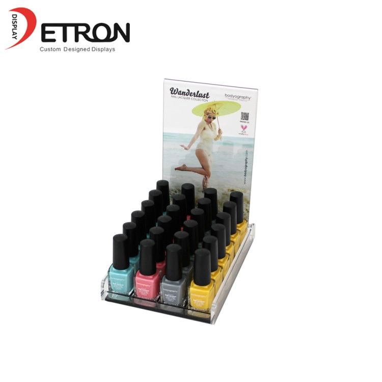 China Fabrikzoll klarer Nagellack Countertop-Ausstellungsstand-Lippenstift-Präsentationsständerporzellan gemacht Hersteller