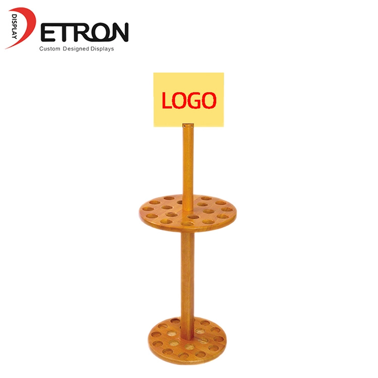 China MDF wooden flooring umbrella display shelves with hanging manufacturer