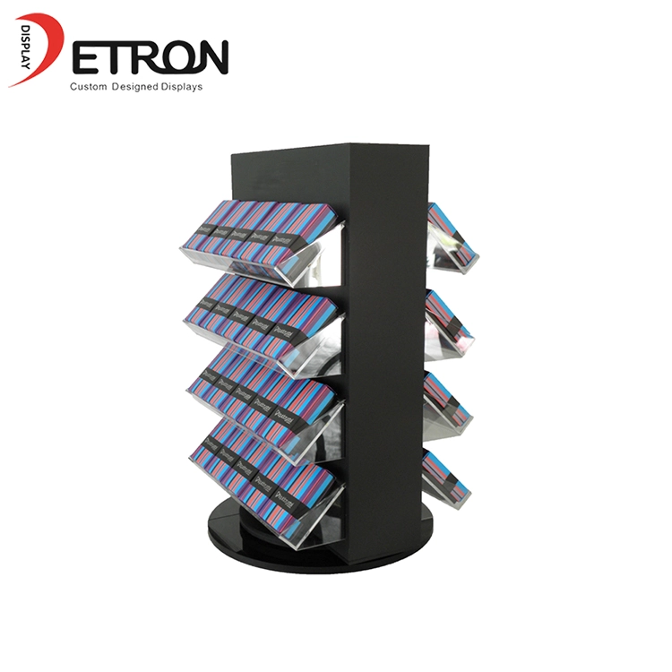China Supermarket customized layer acrylic rotating display stand for gift box manufacturer