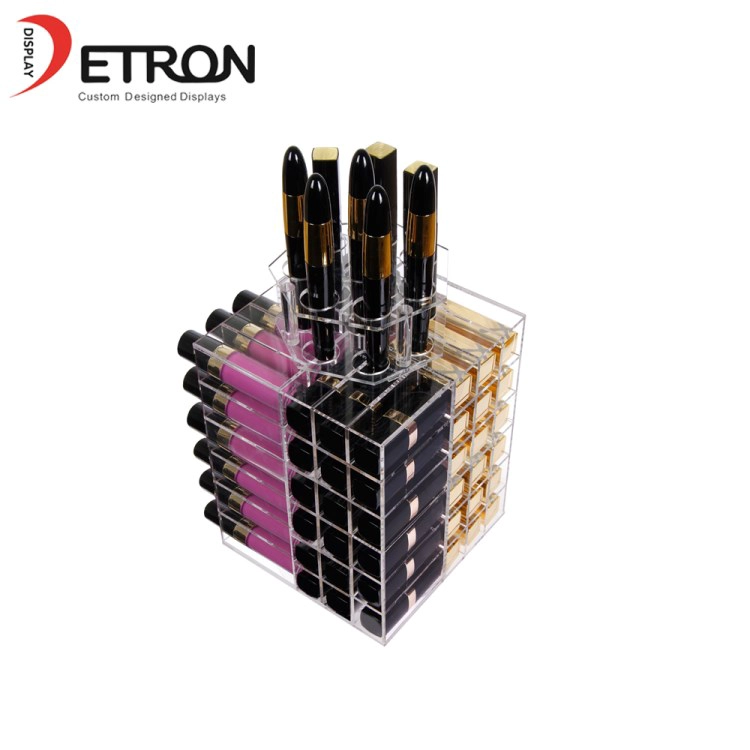 China Großhandel China Lieferanten Lippenstift Vitrine Acryl kosmetischen Display Halter Lippenstift Display stehen Hersteller